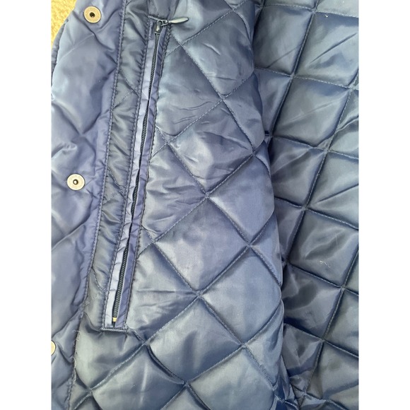 Levi's Relaxed Fit Lightweight‎ Padded Jacket Small Blue Snap Trucker Coat - Picture 5 of 10